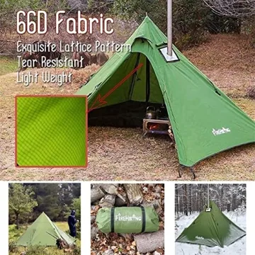 Fire Hiking Hot Tent - Lightweight Tipi with Stove Jack