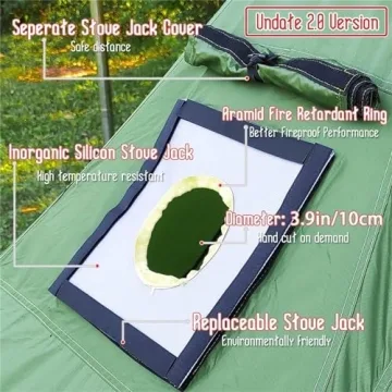 Fire Hiking Hot Tent - Lightweight Tipi with Stove Jack
