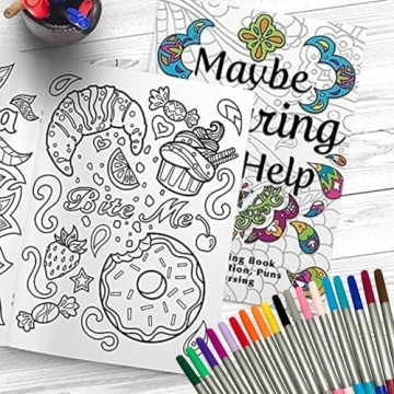 Maybe Swearing Will Help Adult Coloring Book Set for Relaxation