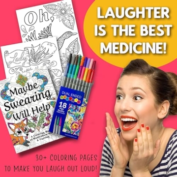 Maybe Swearing Will Help Adult Coloring Book Set for Relaxation
