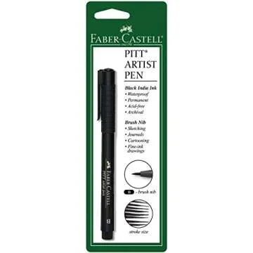 Faber-Castell Pitt Artist Pen Brush - Black, Permanent Ink