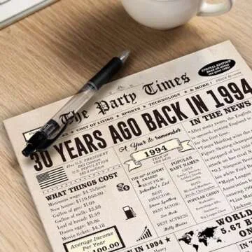 Vintage 30th Birthday Card for Men Women, Funny Gift