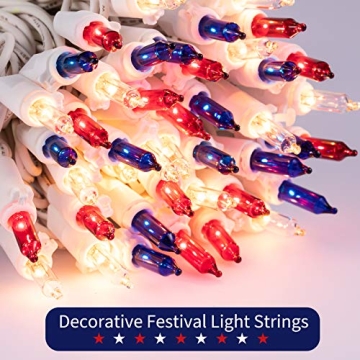 Patriotic Mini Lights for Independence Day & More