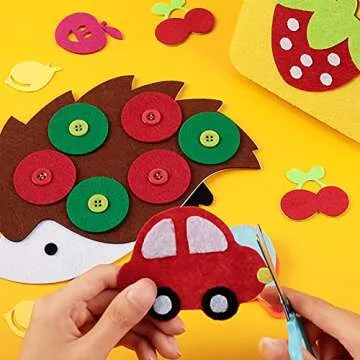 Simetufy 8 x 12 Inch Felt Sheets for Crafts, 40 Pcs DIY Craft Felt, 1 mm Thick Non-Woven Felt Square...