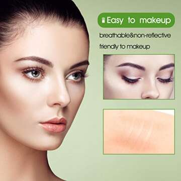 2Bags/656Pcs Invisible Slim Double Eyelid Tapes Lift Strips Stickers, One-sided Sticky, Instant Eyelids Lift, Suitable for Saggy, Hooded, Droopy, Uneven, Mono-eyelids