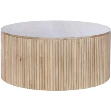 Meridian Furniture Oakhill Round Coffee Table for Living Space