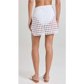 Solid & Striped Women's The Mini Wrap Pareo, Marshmallow, M-L