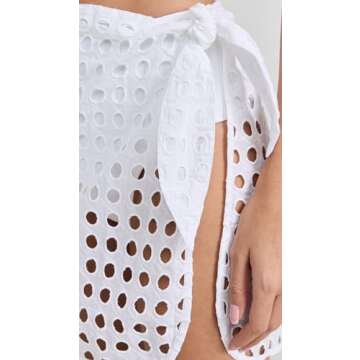 Solid & Striped Women's The Mini Wrap Pareo, Marshmallow, M-L