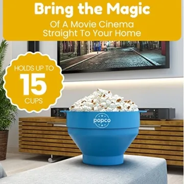 Delicious POPCO Silicone Microwave Popcorn Maker for Healthy Snacking