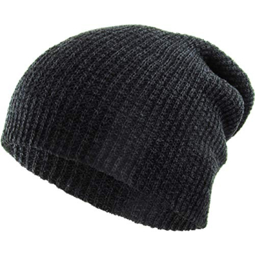 KBW-10 BLK Comfortable Soft Slouchy Beanie Collection Winter Ski Baggy Hat Unisex Various Styles