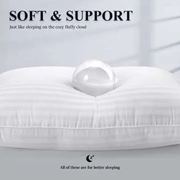 Cozsinoor Queen Size Comfort Pillows - 2 Pack