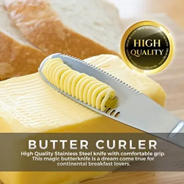 Stainless Steel Butter Spreader, Butter Knife - 3 in 1 Kitchen Gadgets (1)
