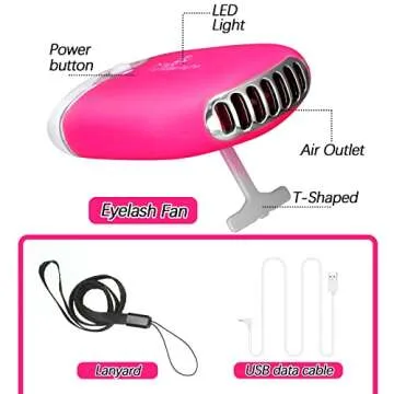 Mini USB Portable Fans Set with Beauty Accessories