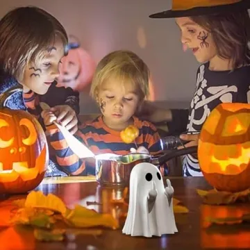 Cute Halloween Ghost Figurines for Festive Decor