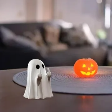 Cute Halloween Ghost Figurines for Festive Decor
