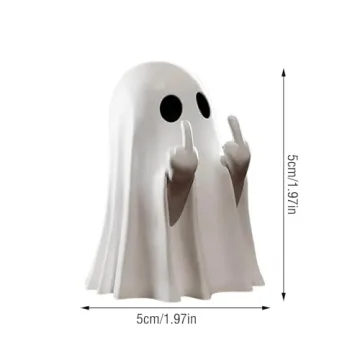 Cute Halloween Ghost Figurines for Festive Decor