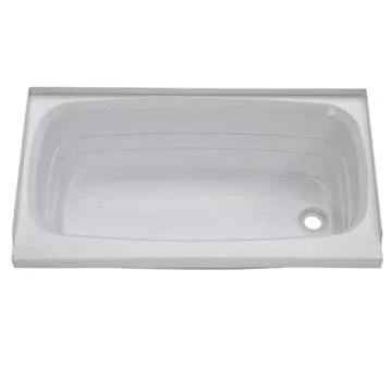 Lippert 24"x40" White Bathtub for RVs Easy Upgrade