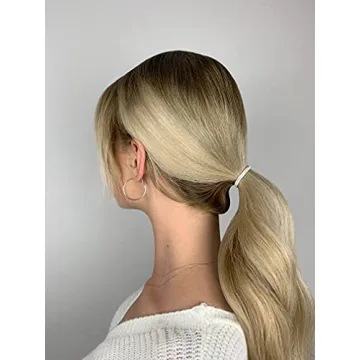 Black Thin Hair Elastics - 40 Count No Damage Hold