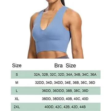 Venbond Women's Sexy Sleeveless Crop Top - Light Blue