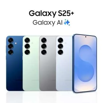 SAMSUNG Galaxy S25+ Cell Phone - 512GB AI Smartphone in Icy Blue