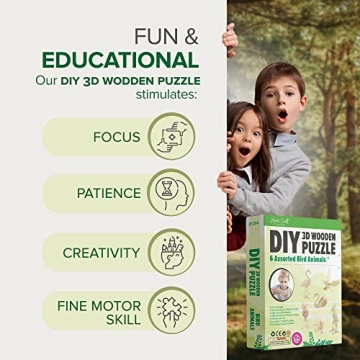 Hands Craft 3D Bird Puzzles Set - Fun Educational Toy