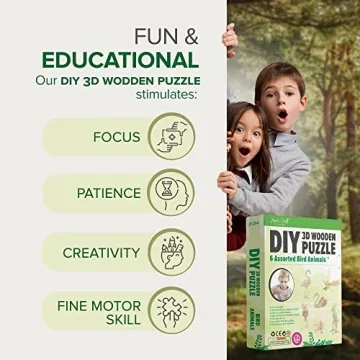 Hands Craft 3D Bird Puzzles Set - Fun Educational Toy