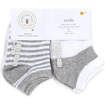 Burt's Bees Baby Organic Cotton Socks Non-Slip Grips