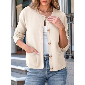 Stylish ANRABESS Striped Cardigan for Fall 2025