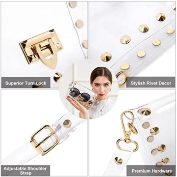 MOETYANG Clear Purse Stadium Approved for Women