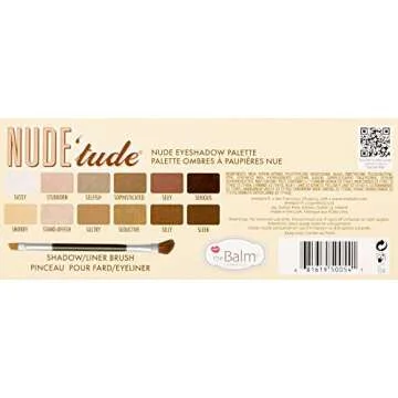 theBalm NUDE 'tude Eyeshadow Palette, Naughty, 12 Neutral Shades