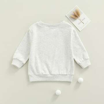 Toddler Baby Girl Boy SIS/Bubba Letter Print Sweatshirt Crewneck Pullover Tops Sister and Brother Matching Clothes (Grey BUBS, 1-2T)