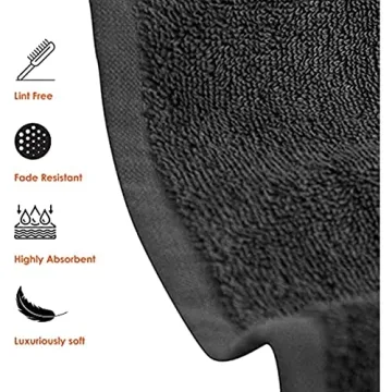 Soft & Absorbent QUBA LINEN Bath Towels Set of 6