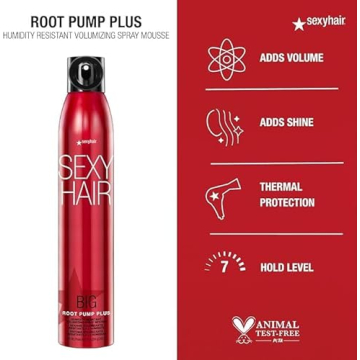 SexyHair Big Root Pump Plus Volumizing Spray Mousse Travel Size