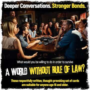 WROL - Apocalyptic Scenario Based Conversation Starter and Table Topics Cards - Perfect for Couples, Friends, Family, Ice Breaker, Deep Connections, Community and Team Building and more. Emergency