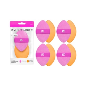Real Techniques Miracle 2-In-1 Makeup Puff Set for Flawless Application