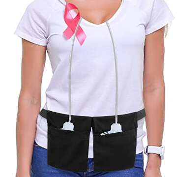 Adjustable Mastectomy Drain Holder for Surgery Recovery