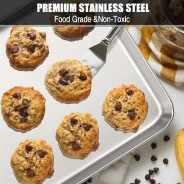 Umite Chef Stainless Steel Baking Sheet Set - Non Toxic & Easy Clean