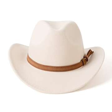 HUDANHUWEI Stylish Wide Brim Fedora Hat for Outdoor Fun