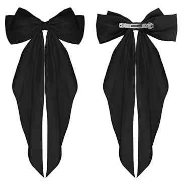 WLLHYF Elegant Big Bow Barrettes for Women and Girls