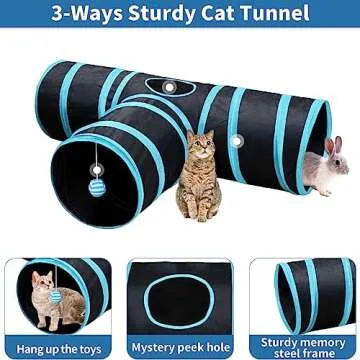 Malier Cat Toys Set - Fun Cat Tunnel & Interactive Toys