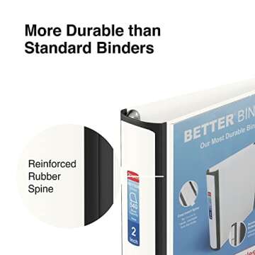 STAPLES Better Binder, 2-Inch, White