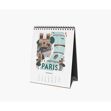 Rifle Paper Co 2020 World Traveler Desk Calendar