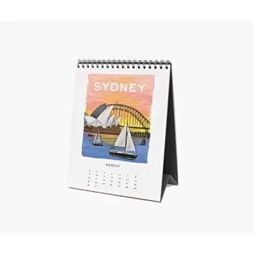 Rifle Paper Co 2020 World Traveler Desk Calendar