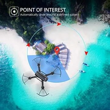 DEERC Drone with 2K Ultra HD FPV Camera for Adventure
