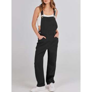 Stylish ANRABESS Women’s Jean Overalls for Summer Fashion