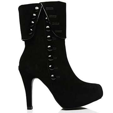 DADAWEN Suede Pointed Toe Ankle Booties for Women