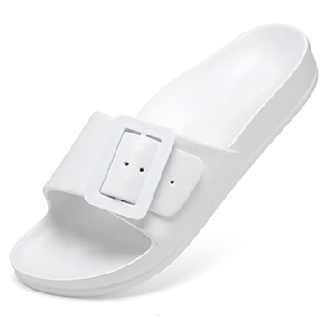 L LOUBIT Cloud Slides for Women with Arch Support Pillow Soft Recovery Sandals Lightweight Summer Be...