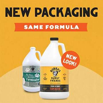 BUBBAS Super Strength Enzyme Cleaner - Pet Odor Eliminator for Every Surface