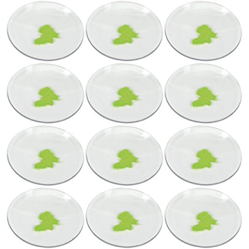 Eisco Labs 12-Pack Sturdy Glass Concave Beaker Covers - 3" (7.5cm) for Beakers & Flasks