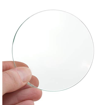 EISCO 12PK Sturdy Glass Beaker Covers - 3" Polished Edges